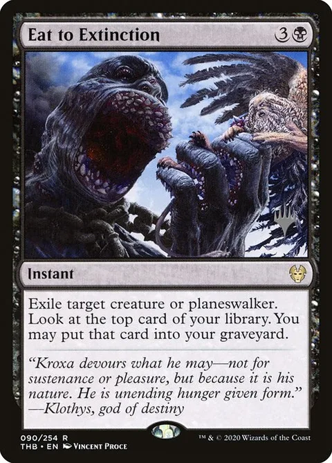 Eat to Extinction, carte 90p de Theros Beyond Death Promos