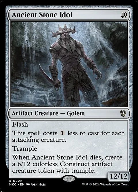 Ancient Stone Idol, card 222 from Murders at Karlov Manor Commander