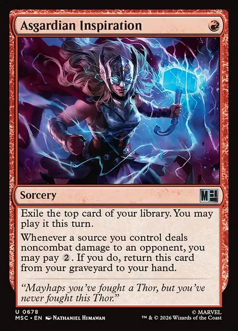 Asgardian Inspiration, carte 678 de Marvel Super Heroes Commander