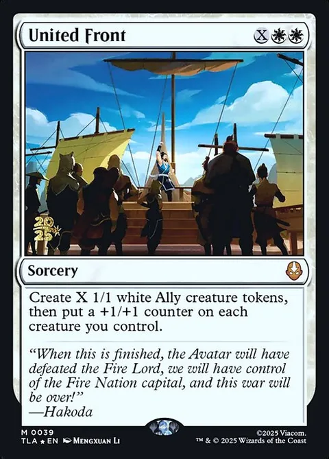 United Front, carte 39s de Avatar: The Last Airbender Promos