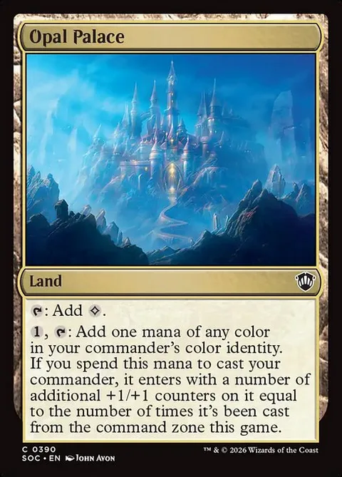 Opal Palace, carte 390 de Secrets of Strixhaven Commander