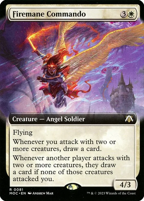 Firemane Commando, card 81 from March of the Machine Commander