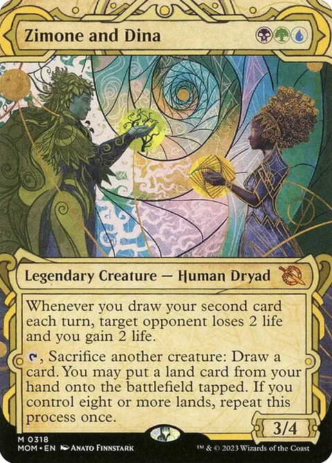 Zimone and Dina, card 318 from March of the Machine