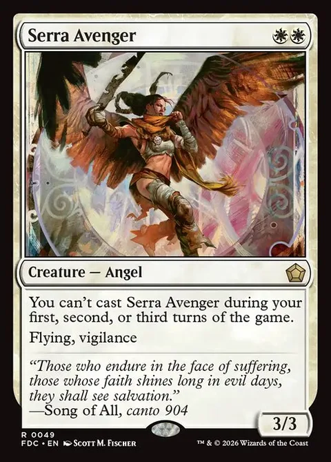 Serra Avenger, carte 49 de Foundations Commander