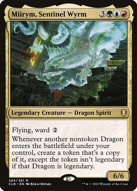 Miirym, Sentinel Wyrm, carte 284 de Commander Legends: Battle for Baldur's Gate