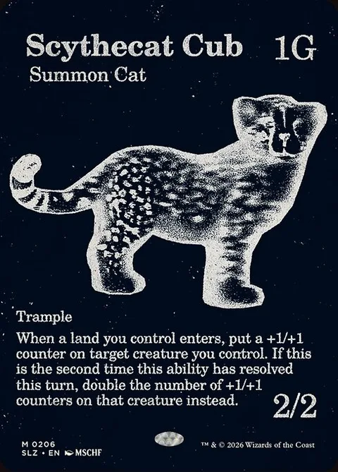Scythecat Cub, carte 206 de The Zeta Set