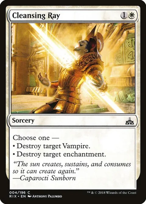 Cleansing Ray, card 4 from Rivals of Ixalan