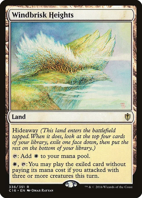 Windbrisk Heights, card 336 from Commander 2016