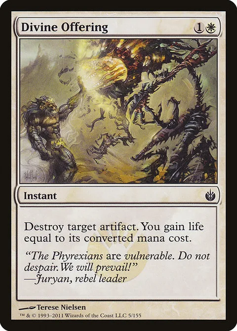 Divine Offering, carte 5 de Mirrodin Besieged