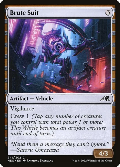 Brute Suit, carte 241 de Kamigawa: Neon Dynasty