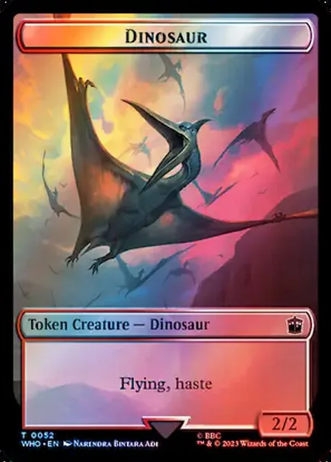Dinosaur, carte 52 de Doctor Who Tokens