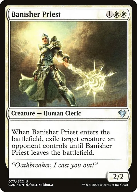 Banisher Priest, carte 77 de Commander 2020