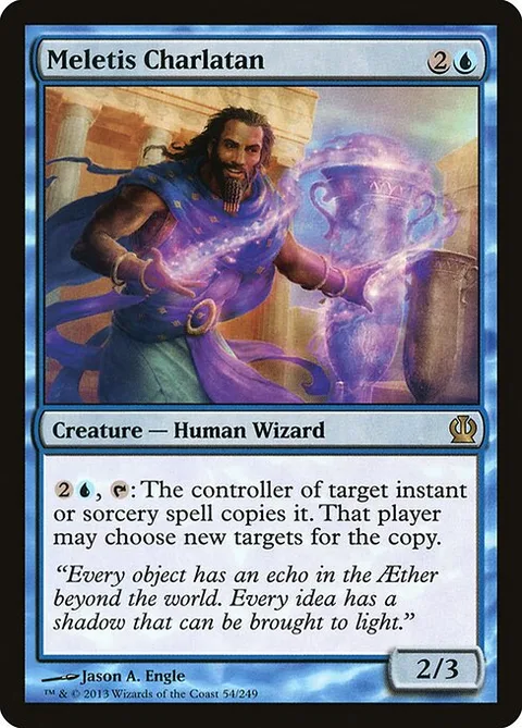 Meletis Charlatan, card 54 from Theros