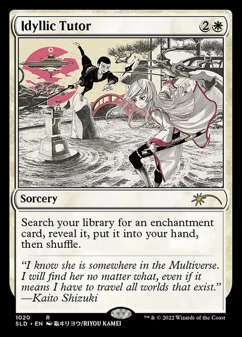 Idyllic Tutor, card 1020 from Secret Lair Drop