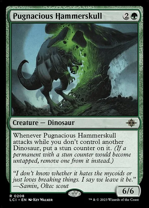 Pugnacious Hammerskull, carte 208 de The Lost Caverns of Ixalan