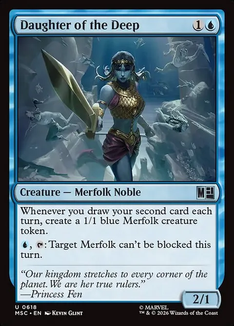 Daughter of the Deep, carte 618 de Marvel Super Heroes Commander