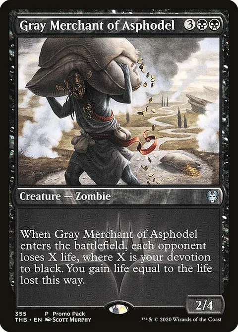Gray Merchant of Asphodel, carte 355 de Theros Beyond Death