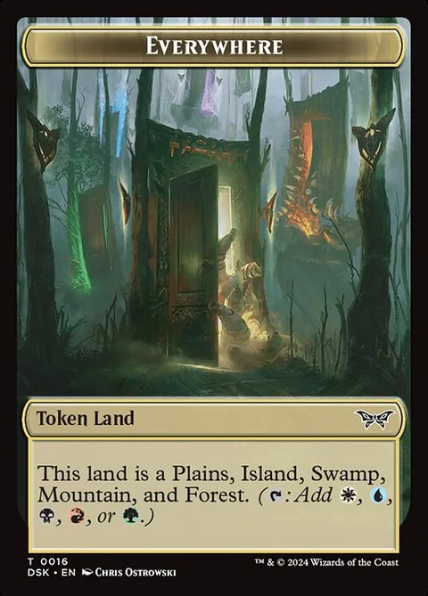 Everywhere, card 16 from Duskmourn: House of Horror Tokens