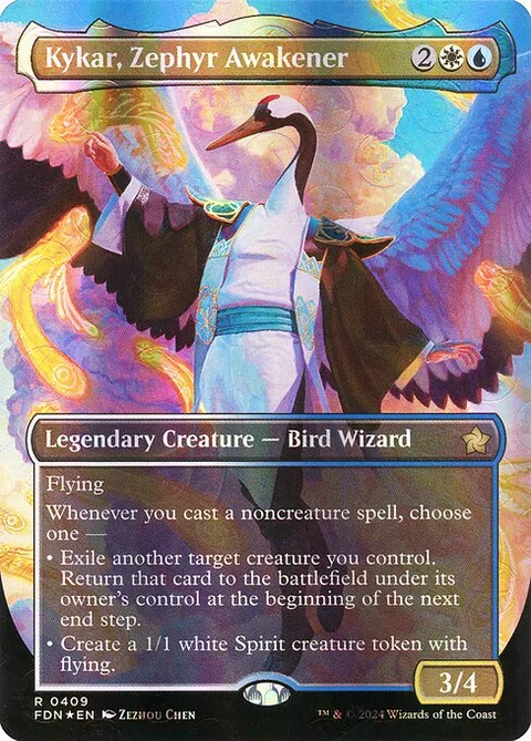 Kykar, Zephyr Awakener, card 409 from Foundations