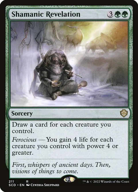 Shamanic Revelation, carte 211 de Starter Commander Decks
