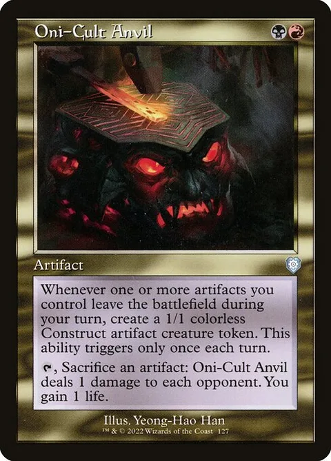 Oni-Cult Anvil, card 127 from The Brothers' War Commander