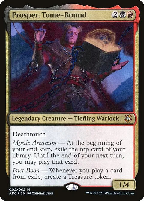 Prosper, Tome-Bound, card 2 from Forgotten Realms Commander