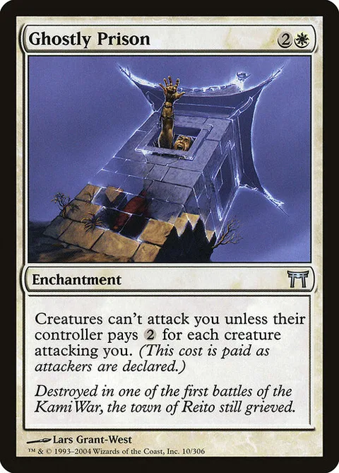 Ghostly Prison, card 10 from Champions of Kamigawa