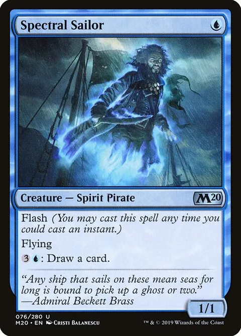 Spectral Sailor, card 76 from Core Set 2020
