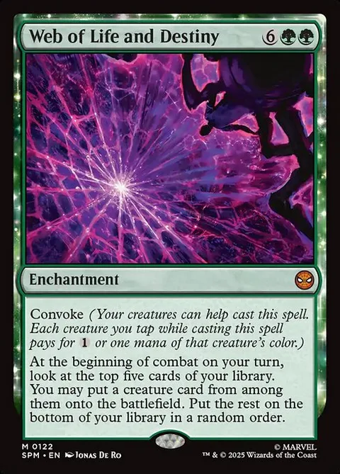 Web of Life and Destiny, card 122 from Marvel's Spider-Man