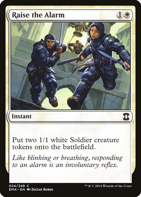 Raise the Alarm, card 24 from Eternal Masters