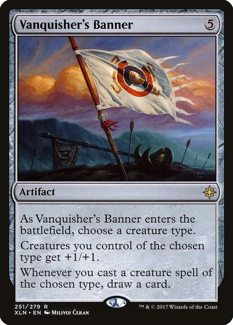 Vanquisher's Banner, card 251 from Ixalan