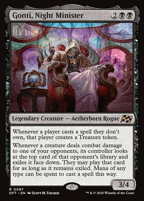 Gonti, Night Minister, card 87 from Aetherdrift