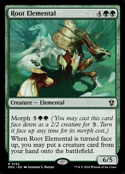 Root Elemental, card 182 from Murders at Karlov Manor Commander