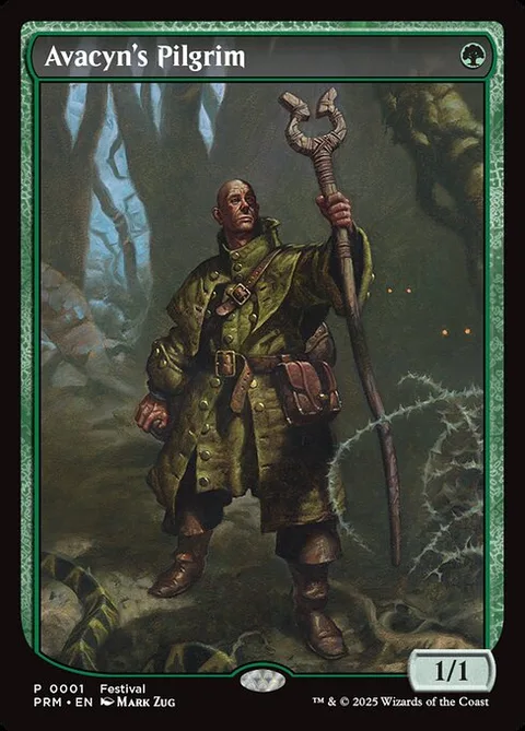 Avacyn's Pilgrim, card 1F from MagicFest 2025