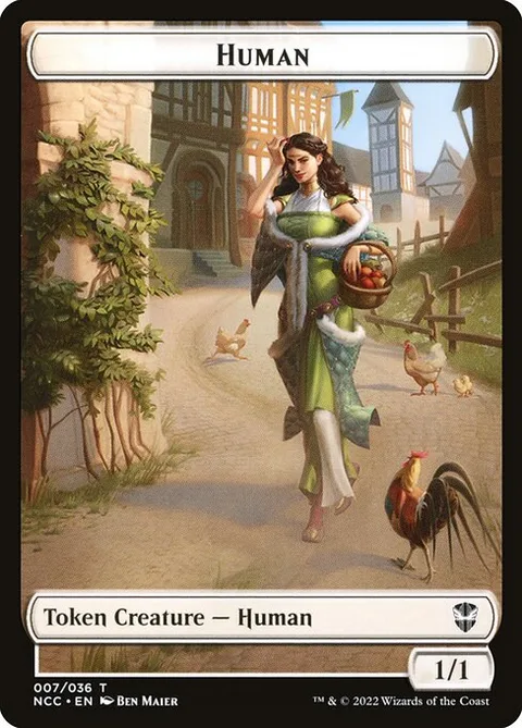 Human, card 7 from New Capenna Commander Tokens