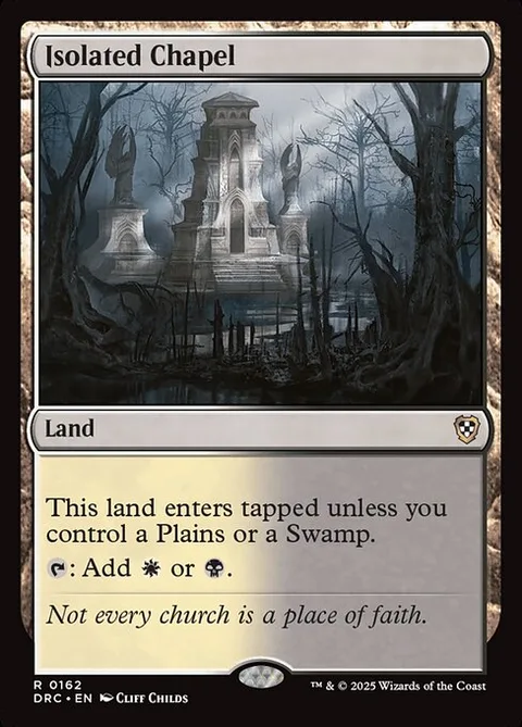 Isolated Chapel, card 162 from Aetherdrift Commander