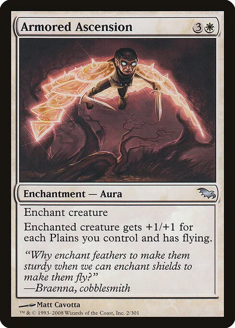 Armored Ascension, card 2 from Shadowmoor