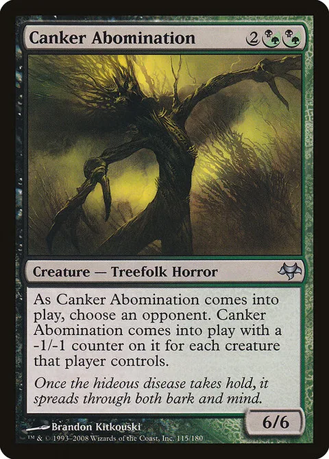 Canker Abomination, card 115 from Eventide