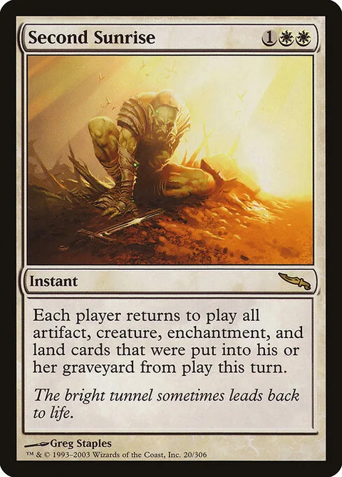 Second Sunrise, card 20 from Mirrodin