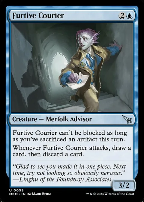 Furtive Courier, carte 59 de Murders at Karlov Manor