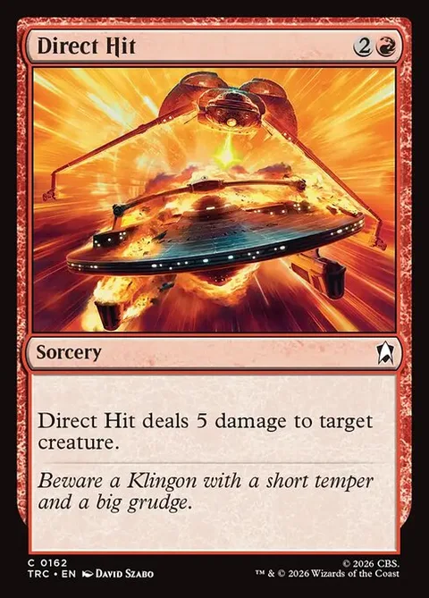 Direct Hit, card 162 from Star Trek Commander