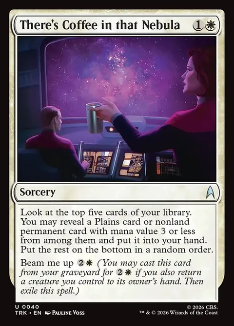 There's Coffee in that Nebula, card 40 from Star Trek