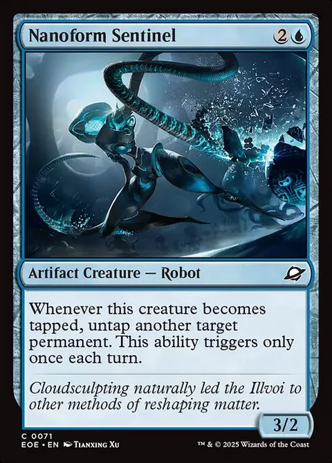 Nanoform Sentinel, card 71 from Edge of Eternities
