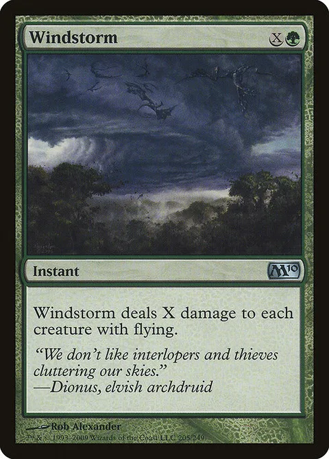 Windstorm, card 205 from Magic 2010
