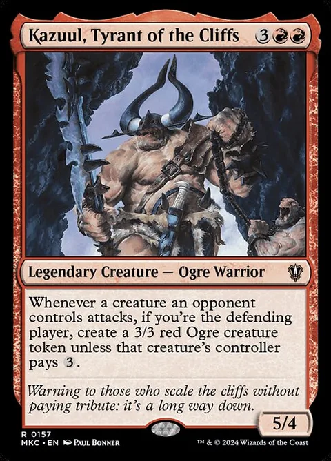 Kazuul, Tyrant of the Cliffs, carte 157 de Murders at Karlov Manor Commander