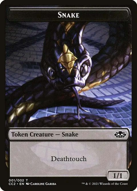 Snake // Zombie, carte 9 de Commander Collection: Black