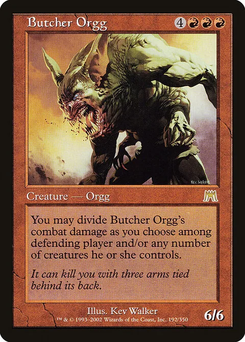 Butcher Orgg, carte 192 de Onslaught