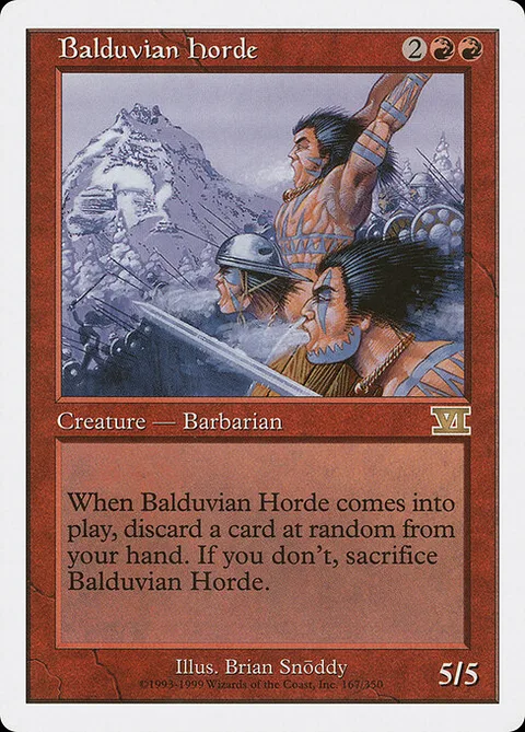 Balduvian Horde, carte 167 de Classic Sixth Edition