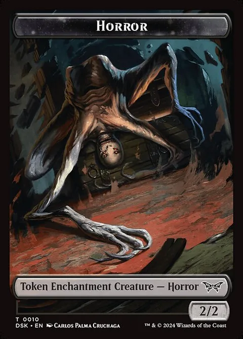 Horror, card 10 from Duskmourn: House of Horror Tokens
