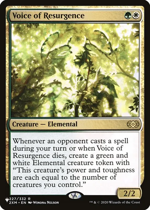 Voice of Resurgence, card 2XM-227 from The List